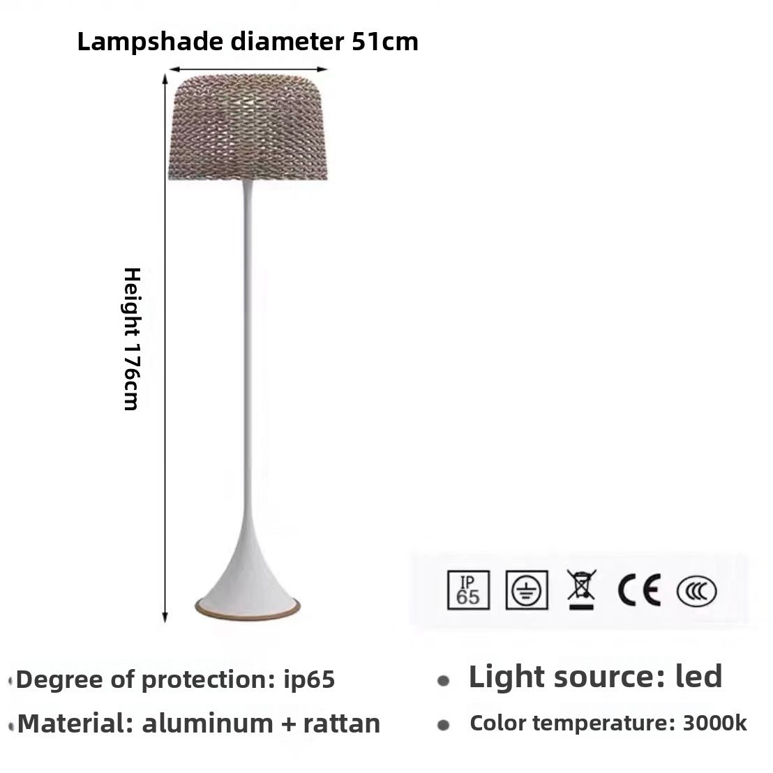 Outdoor Solar Powered Garden Light with Remote Control
