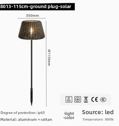 Outdoor Solar Powered Garden Light with Remote Control