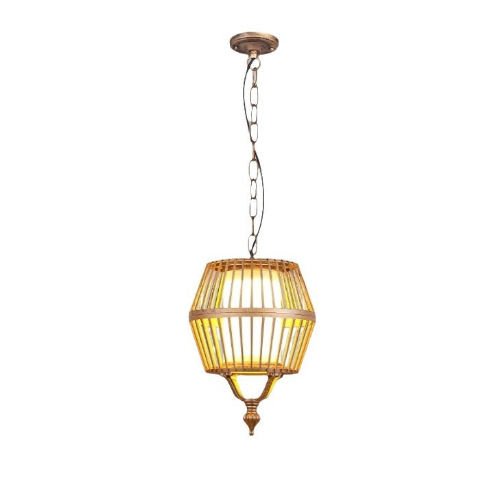Outdoor solar-powered pendant light