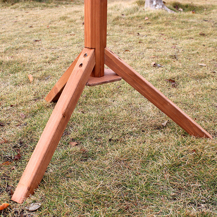 Outdoor Solid Wood Bird Feeder