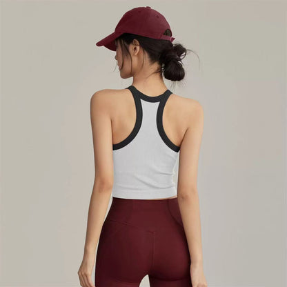 Outdoor sports vest with chest pad