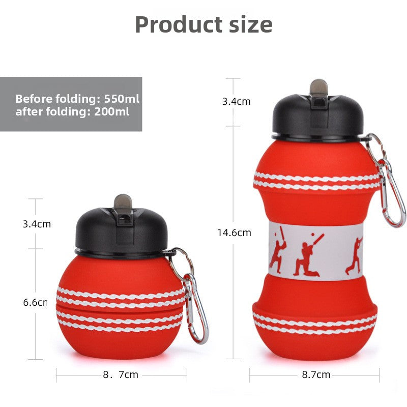 Outdoor Sports Water Cup, Spherical Silicone Folding Cup