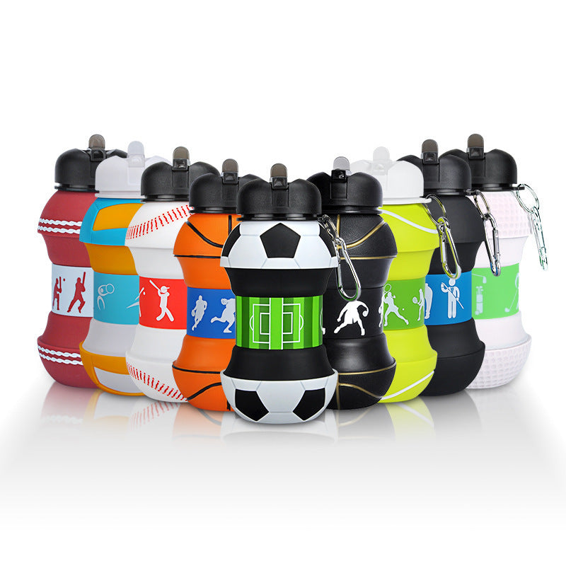 Outdoor Sports Water Cup, Spherical Silicone Folding Cup