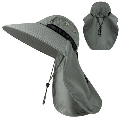 Outdoor Sun Protection Hat with Shawl Neck Guard