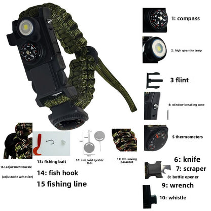Outdoor Survival Watchband