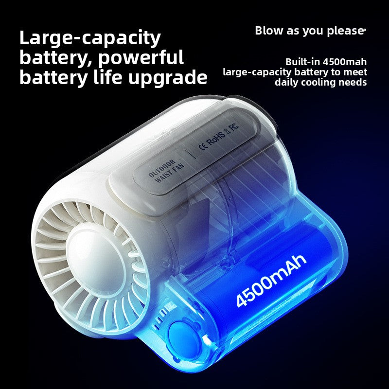 Outdoor Waist Fan Portable Bladeless Clip Fan