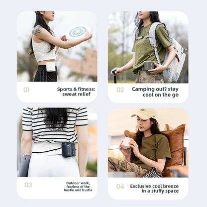 Outdoor Waist Fan Portable Bladeless Clip Fan