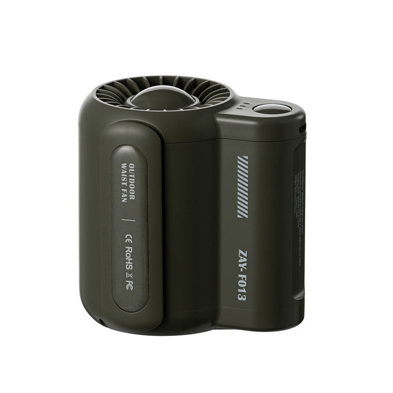 Outdoor waist-mounted fan