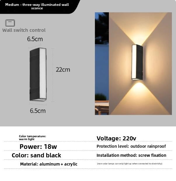 Outdoor wall lamp