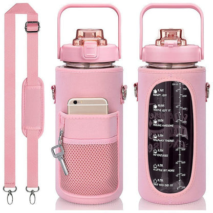 Outdoor Water Bottle Protective Cover with Strap