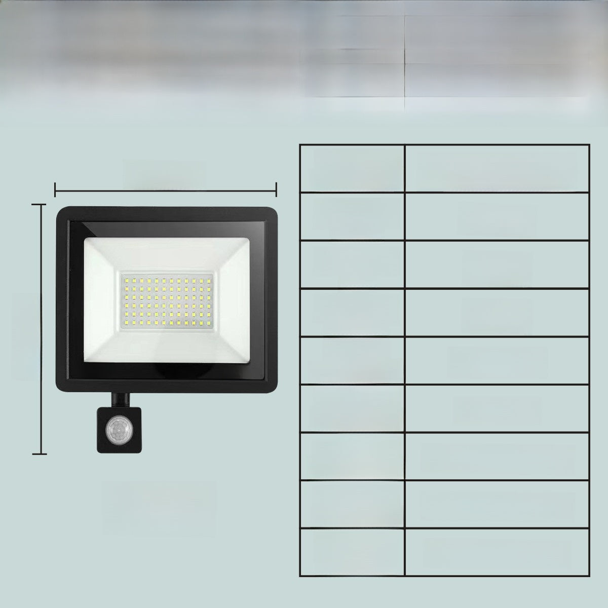 Outdoor waterproof sensor floodlight