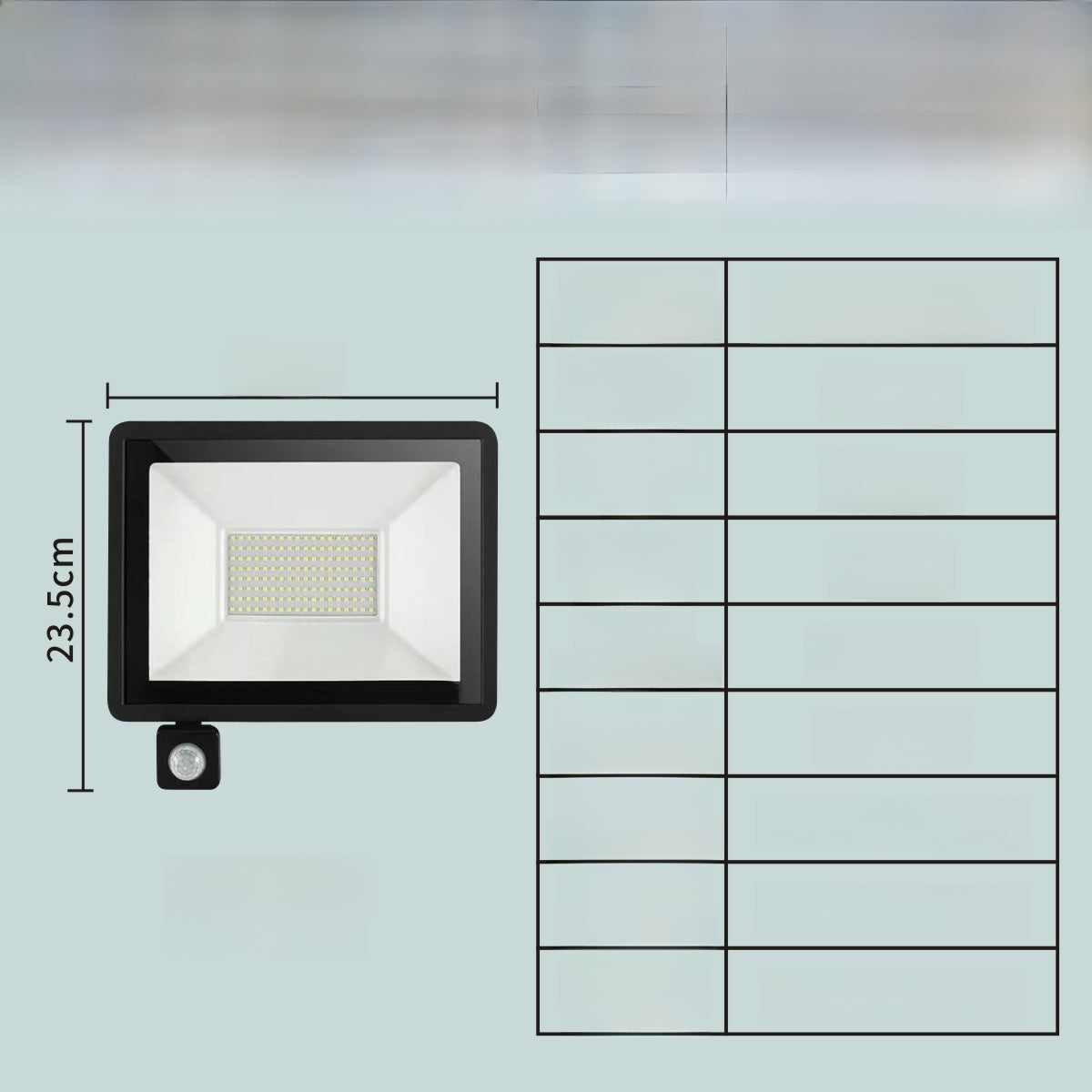 Outdoor waterproof sensor floodlight
