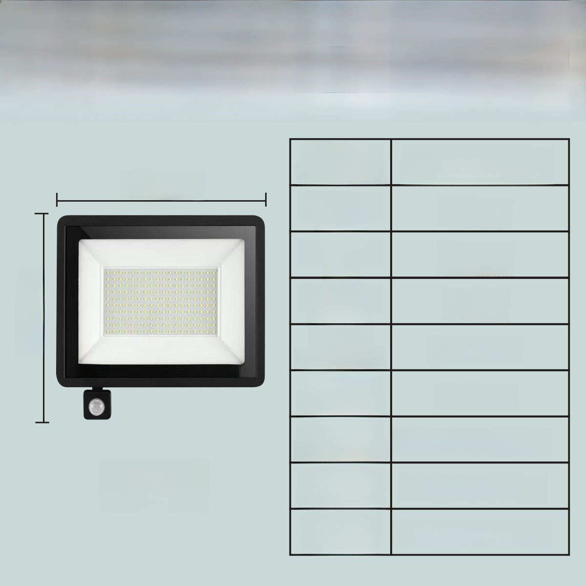 Outdoor waterproof sensor floodlight