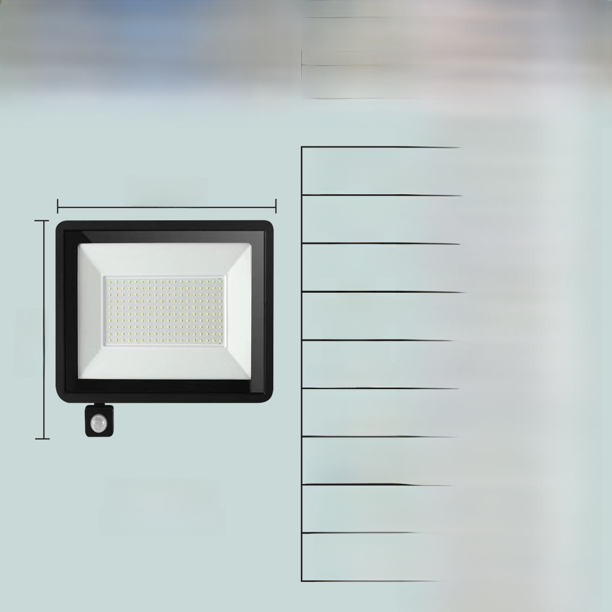 Outdoor waterproof sensor floodlight