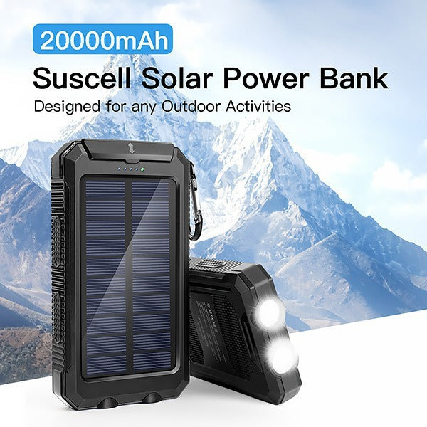 Outdoor waterproof solar power bank