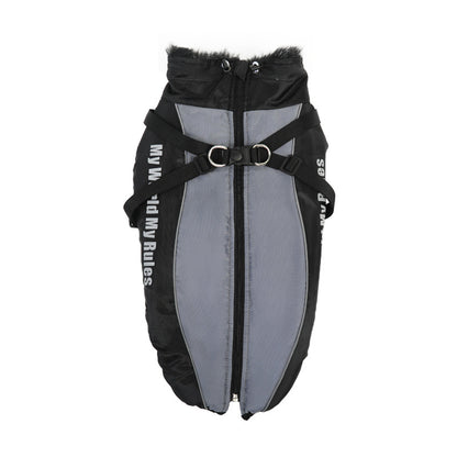 Outdoor windproof and warm pet clothes for large dogs