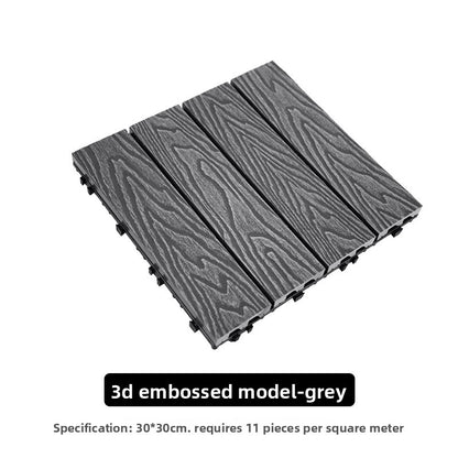Outdoor Wood Plastic Composite Floor Tiles