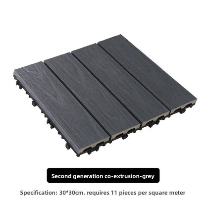 Outdoor Wood Plastic Composite Floor Tiles