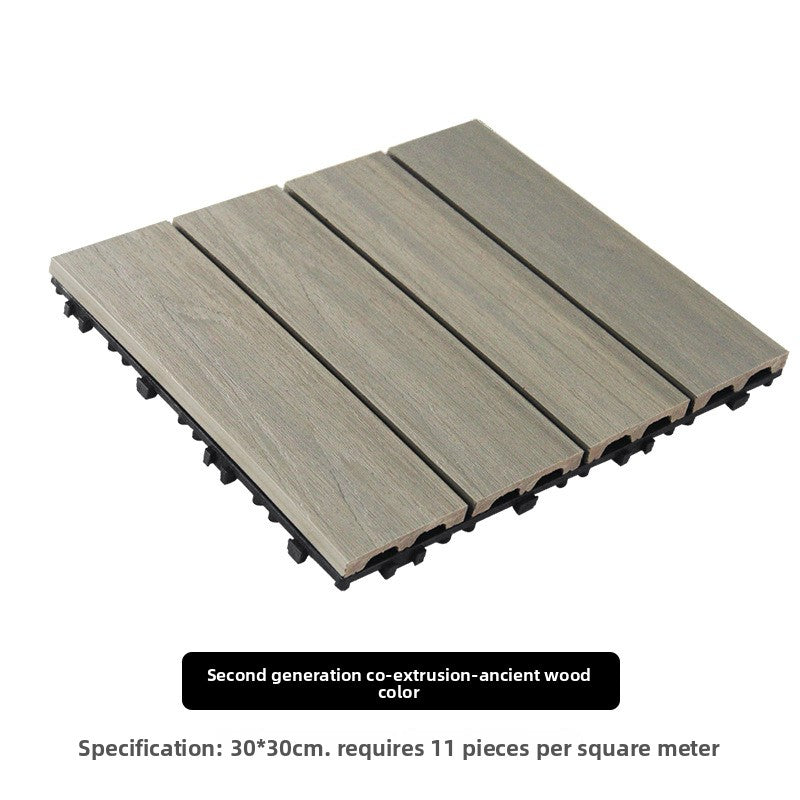 Outdoor Wood Plastic Composite Floor Tiles