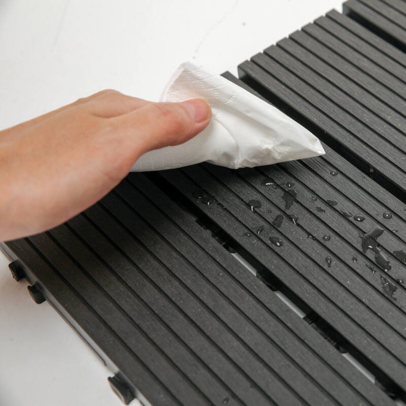 Outdoor Wood Plastic Composite Floor Tiles