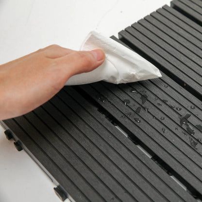 Outdoor Wood Plastic Composite Floor Tiles