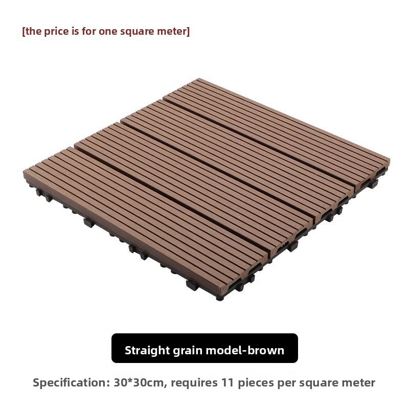 Outdoor Wood Plastic Composite Floor Tiles