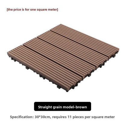 Outdoor Wood Plastic Composite Floor Tiles