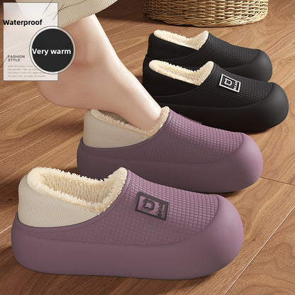 Outerwear cotton slippers