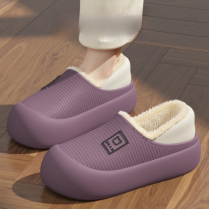 Outerwear cotton slippers