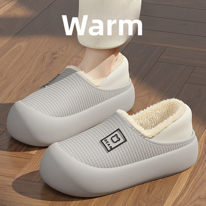 Outerwear cotton slippers