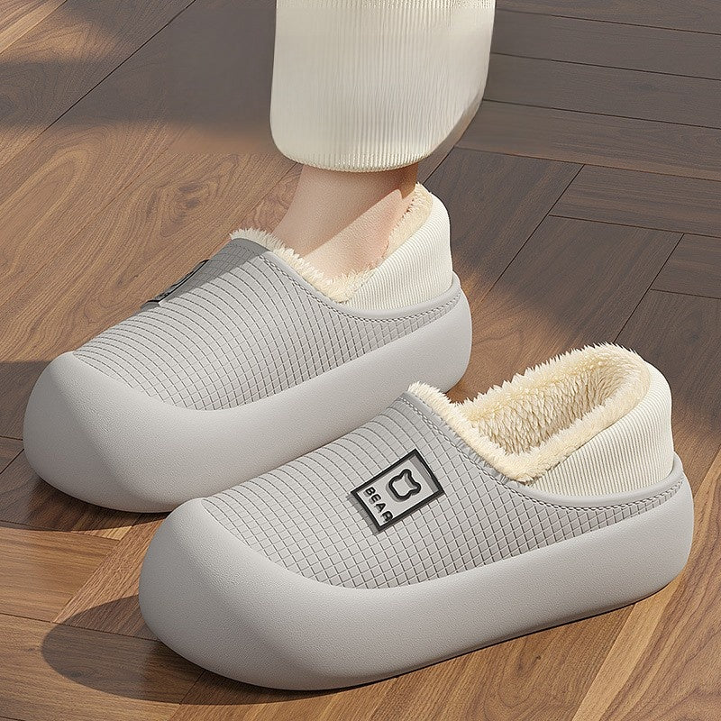 Outerwear cotton slippers