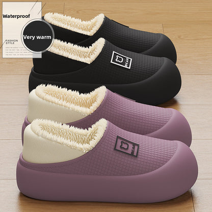 Outerwear cotton slippers