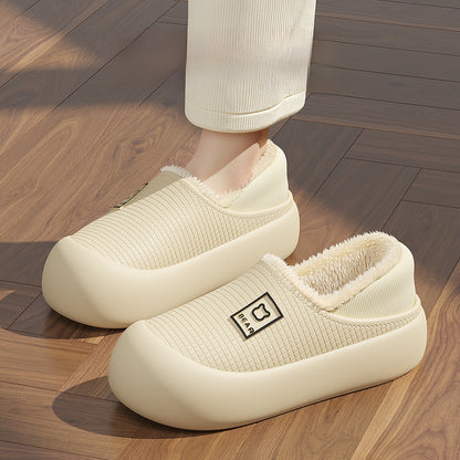 Outerwear cotton slippers