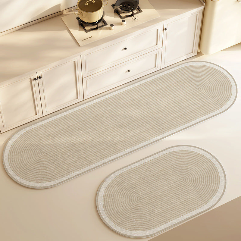 Oval Absorbent Anti-Slip Diatom Mud Mat