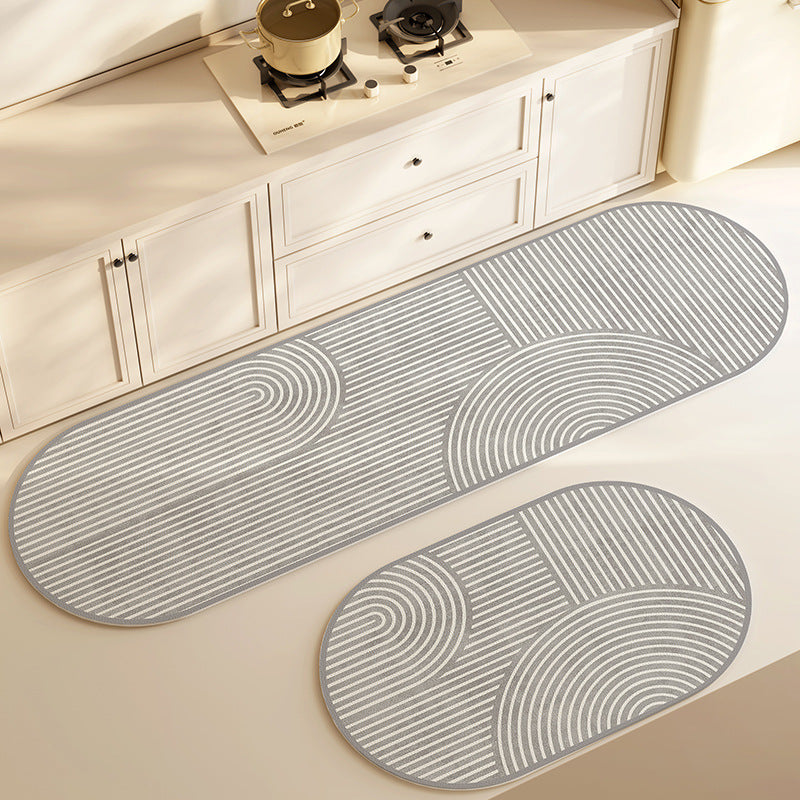 Oval Absorbent Anti-Slip Diatom Mud Mat