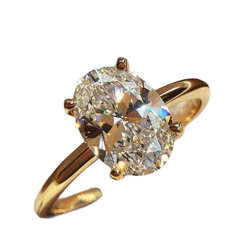 Oval Copper Finger Ring