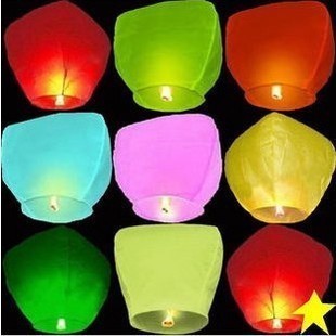 Oval Flame Retardant Paper Wishing Sky Lantern