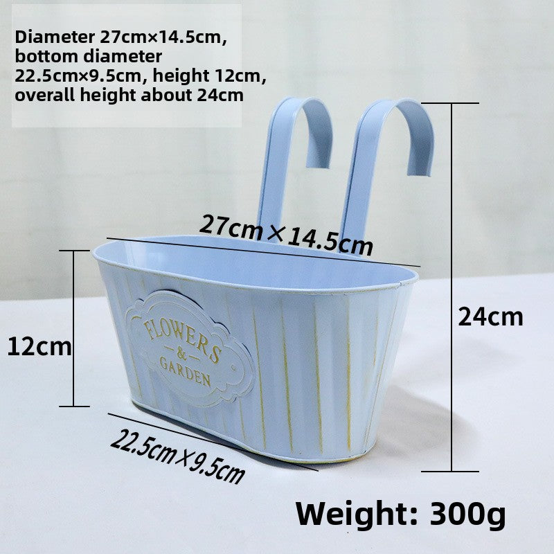 Oval Hanging Flower Pot