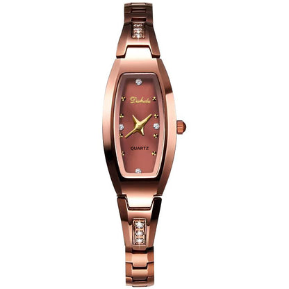 Oval ladies' watch with a small dial