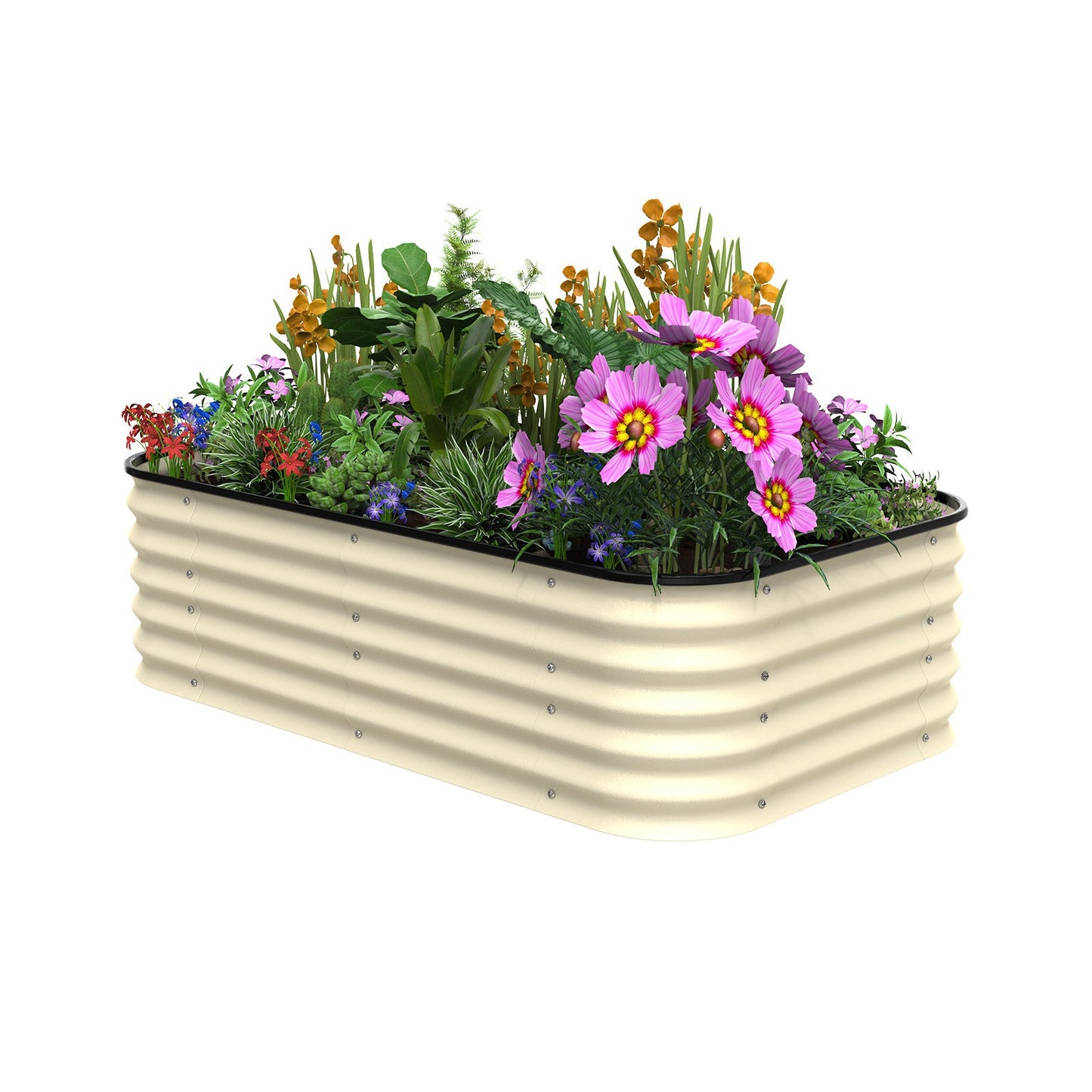 Oval Metal Garden Planting Box