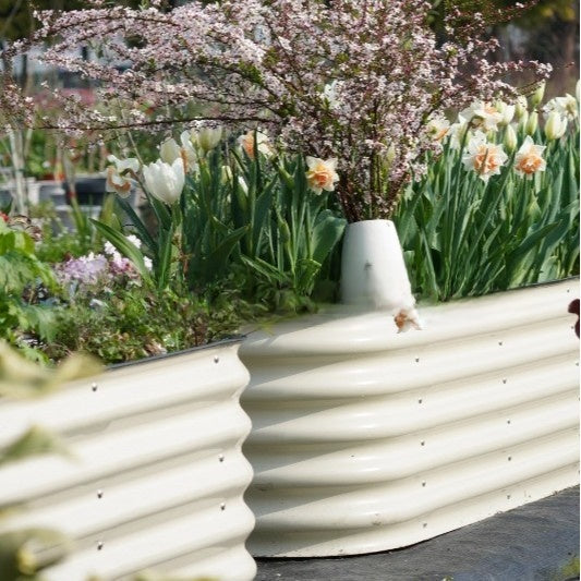 Oval Metal Garden Planting Box