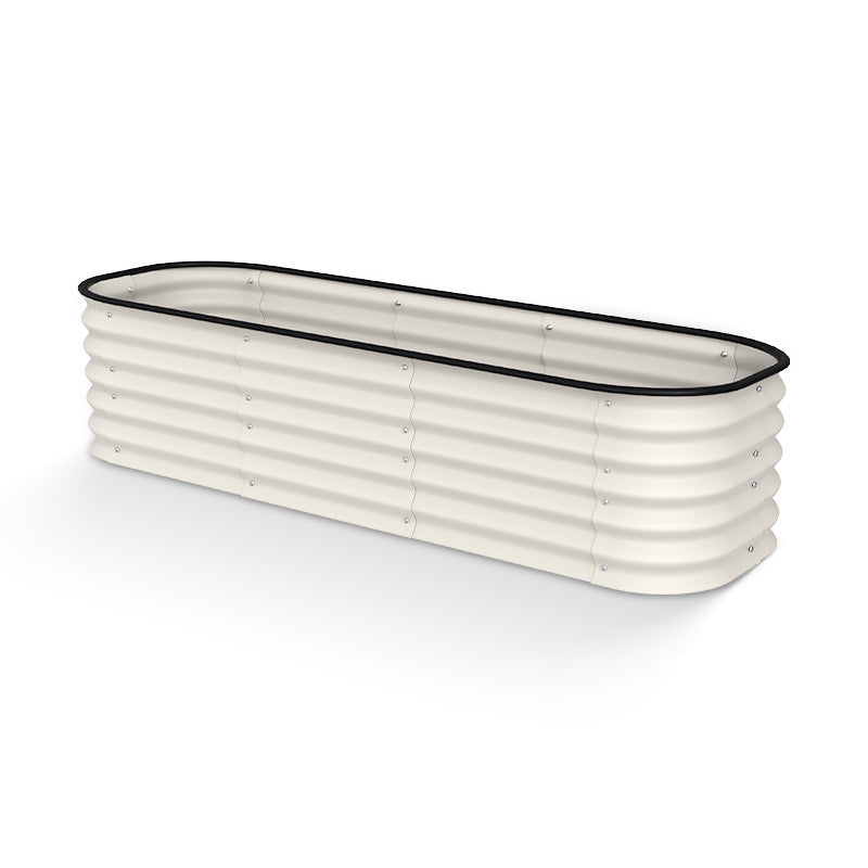 Oval Metal Garden Planting Box