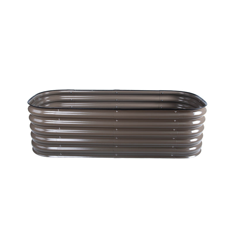 Oval Metal Garden Planting Box