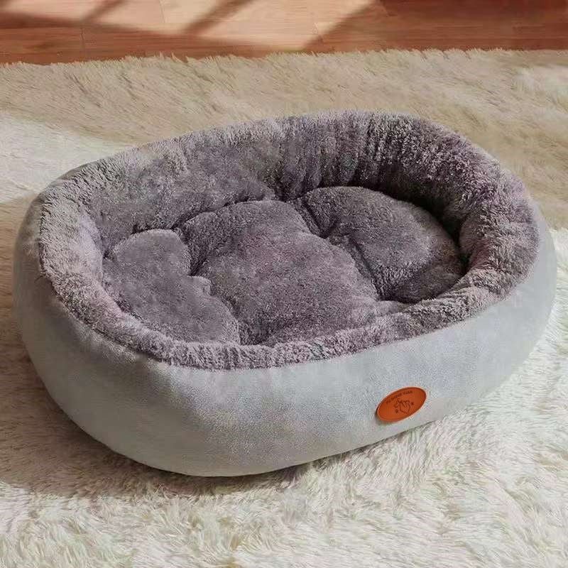 Oval Pet Bed for Dogs and Cats