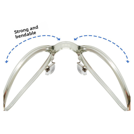 Oval-shaped eyeglass frame