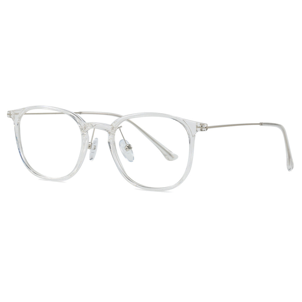 Oval-shaped eyeglass frame