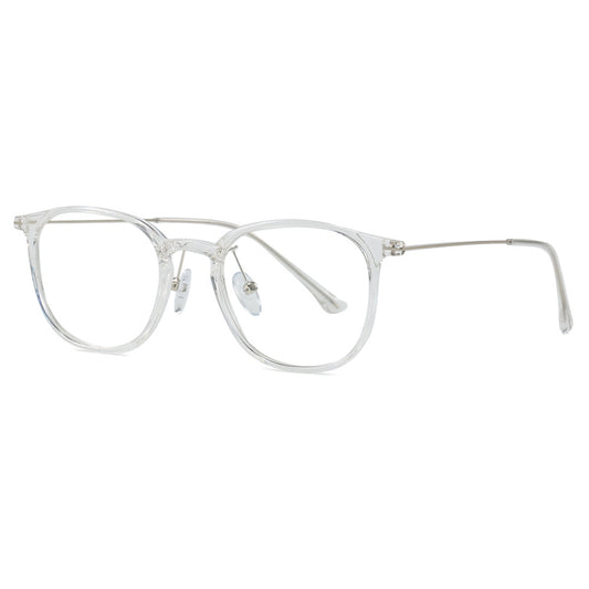 Oval-shaped eyeglass frame