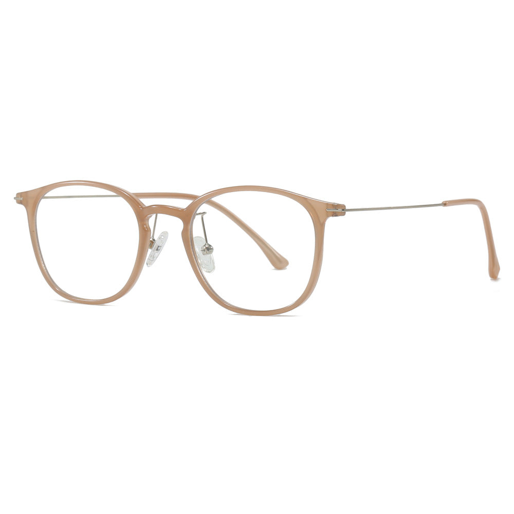 Oval-shaped eyeglass frame