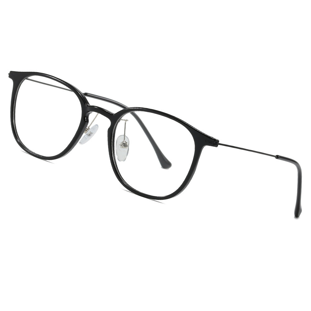 Oval-shaped eyeglass frame