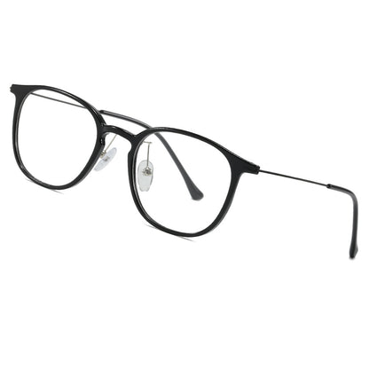Oval-shaped eyeglass frame